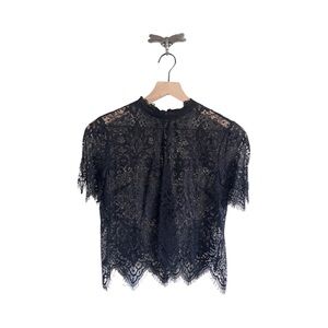 Black Lace Blouse Small